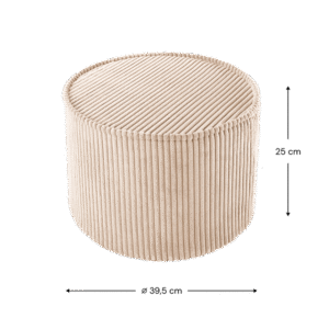 <strong>Wigiwama</strong> <BR> Ronde Poef <BR> Brown Sugar <BR> Ø39 x 25 cm - Afbeelding 4