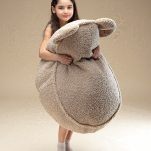 <strong>Wigiwama</strong> <BR> Zitzak Bear <BR> Biscuit <BR> 42x60x70 cm - Afbeelding 5