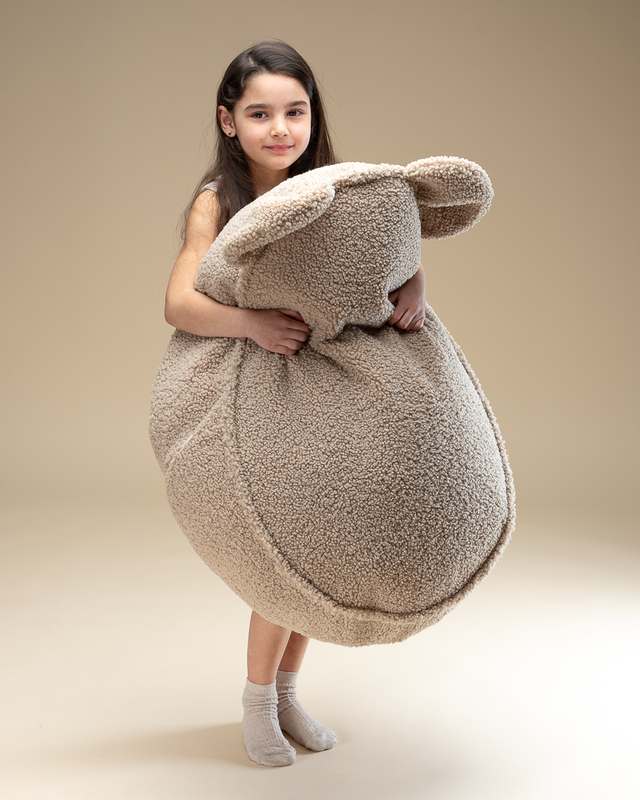 <strong>Wigiwama</strong> <BR> Zitzak Bear <BR> Biscuit <BR> 42x60x70 cm - Afbeelding 5