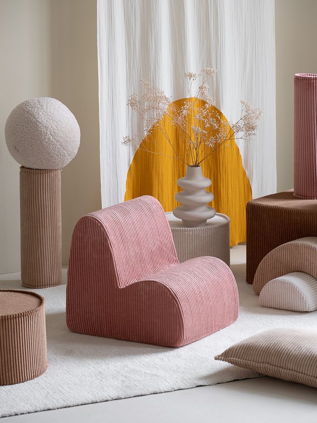 <strong>Wigiwama</strong> <BR> Fauteuil Kinderstoel Cloud <BR> Pink Mousse <BR> 50x50x60 cm - Afbeelding 5