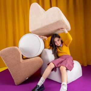 <strong>Wigiwama</strong> <BR> Fauteuil Kinderstoel Cloud <BR> Toffee <BR> 50x50x60 cm - Afbeelding 5
