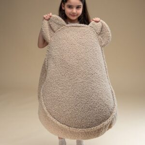 <strong>Wigiwama</strong> <BR> Zitzak Bear <BR> Biscuit <BR> 42x60x70 cm - Afbeelding 6