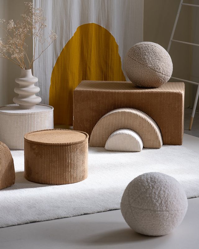 <strong>Wigiwama</strong> <BR> Ronde Poef <BR> Marshmallow <BR> Ø39 x 25 cm - Afbeelding 6