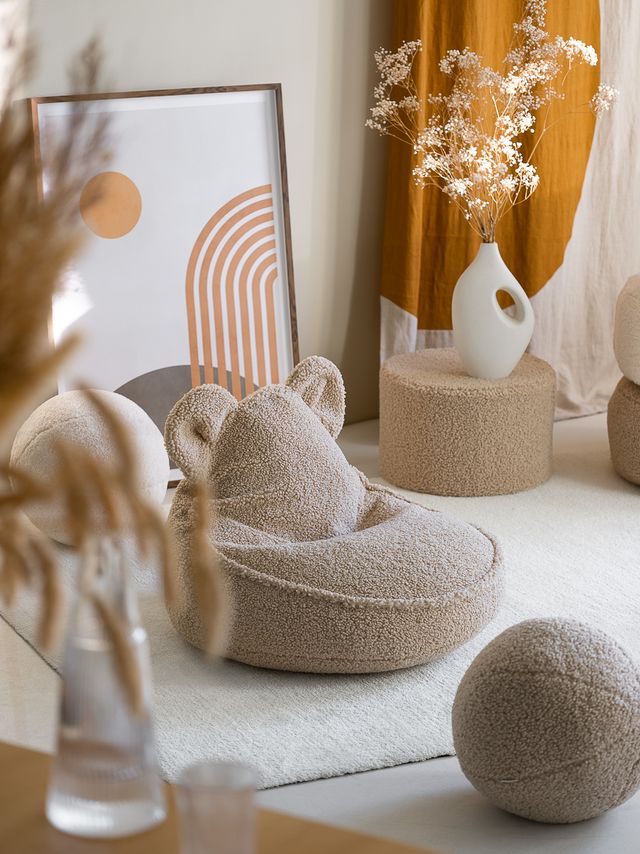 <strong>Wigiwama</strong> <BR> Zitzak Bear <BR> Biscuit <BR> 42x60x70 cm - Afbeelding 7