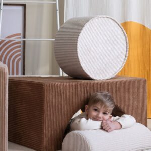 <strong>Wigiwama</strong> <BR> Ronde Poef <BR> Marshmallow <BR> Ø39 x 25 cm - Afbeelding 7