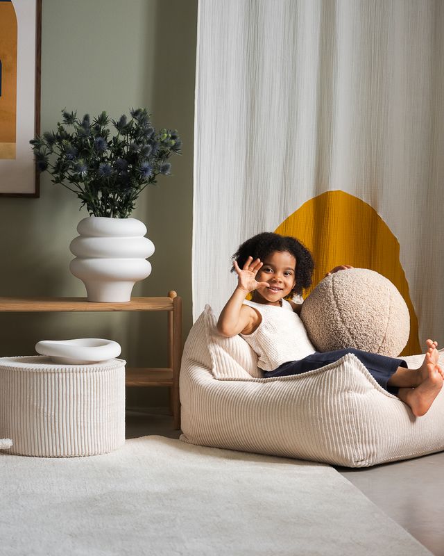 <strong>Wigiwama</strong> <BR> Ronde Poef <BR> Marshmallow <BR> Ø39 x 25 cm - Afbeelding 9