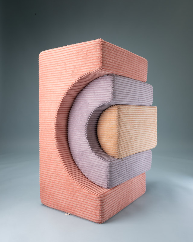 <strong>Wigiwama</strong> <BR> Rainbow Speelset <BR> Pink Mousse <BR> 75x49x37 cm - Afbeelding 2