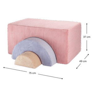 <strong>Wigiwama</strong> <BR> Rainbow Speelset <BR> Pink Mousse <BR> 75x49x37 cm - Afbeelding 3