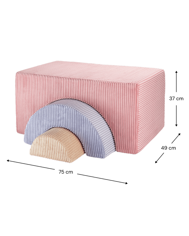 <strong>Wigiwama</strong> <BR> Rainbow Speelset <BR> Pink Mousse <BR> 75x49x37 cm - Afbeelding 3