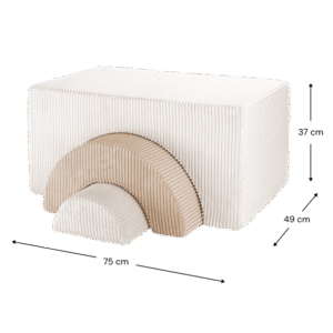 <strong>Wigiwama</strong> <BR> Rainbow Speelset <BR> Marshmallow <BR> 75x49x37 cm - Afbeelding 3