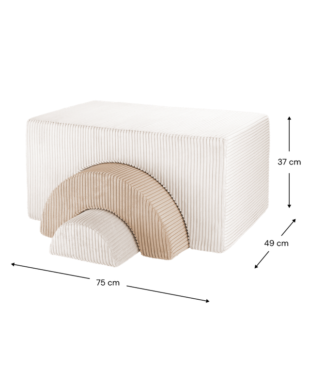 <strong>Wigiwama</strong> <BR> Rainbow Speelset <BR> Marshmallow <BR> 75x49x37 cm - Afbeelding 3