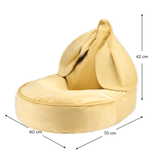<strong>Wigiwama</strong> <BR> Zitzak Bunny <BR> Salted Caramel <BR> 60x60x75 cm - Afbeelding 4