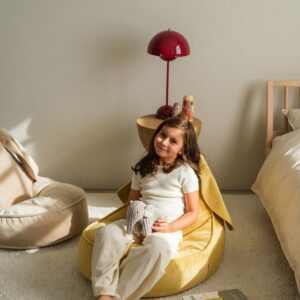 <strong>Wigiwama</strong> <BR> Zitzak Bunny <BR> Salted Caramel <BR> 60x60x75 cm - Afbeelding 8