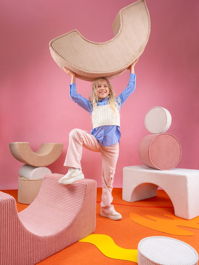 <strong>Wigiwama</strong> <BR> Rainbow Speelset <BR> Pink Mousse <BR> 75x49x37 cm - Afbeelding 9