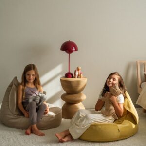 <strong>Wigiwama</strong> <BR> Zitzak Bunny <BR> Salted Caramel <BR> 60x60x75 cm - Afbeelding 10