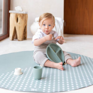 Knoeimat, Clean Wean Mat, Spotted Moss van Toddlekind - My Little Carpet