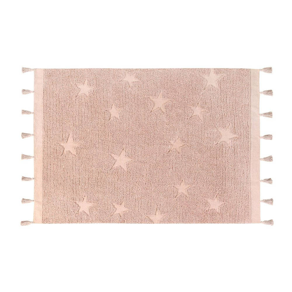 Wasbaar vloerkleed Hippy Stars Vintage Nude van Lorena Canals - My Little Carpet