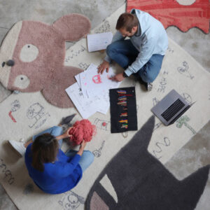 Wasbaar vloerkleed Woolable van Lorena Canals x Edgar Plans - My Little Carpet
