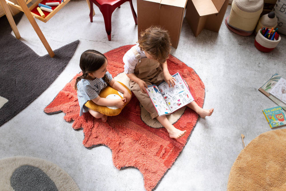 Wasbaar vloerkleed Ghosty Woolable van Lorena Canals x Edgar Plans - My Little Carpet