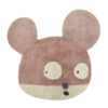 Wasbaar vloerkleed Miss Mighty Mouse Woolable van Lorena Canals x Edgar Plans - My Little Carpet