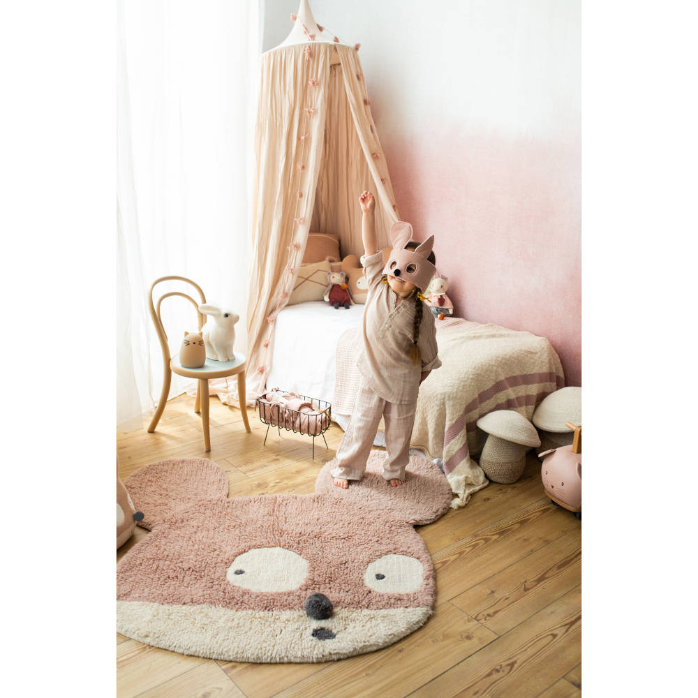 Wasbaar vloerkleed Miss Mighty Mouse Woolable van Lorena Canals x Edgar Plans - My Little Carpet