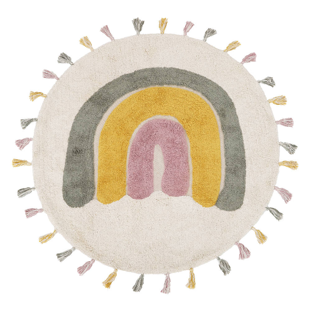 Rond Vloerkleed Rainbow Moss van Nattiot - My Little Carpet