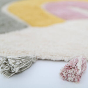 Rond Vloerkleed Rainbow Moss van Nattiot - My Little Carpet