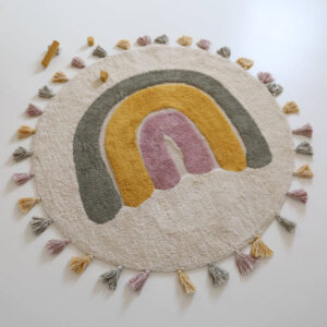 Rond Vloerkleed Rainbow Moss van Nattiot - My Little Carpet