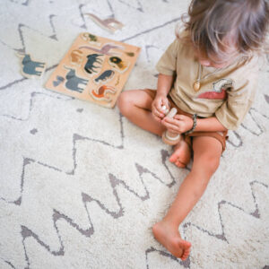 Wasbaar vloerkleed RugCycled Azteca van Lorena Canals - My Little Carpet