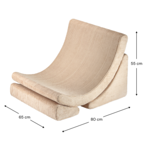 Wigiwama Moon Chair Brown Sugar 65x55x80 cm moderne kinderzetel