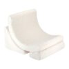 Wigiwama Moon Chair Cream White kinderfauteuil in zachte teddy stof 65x55x80 cm