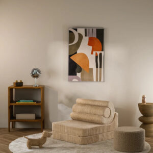 Modulaire kinderstoel Flipster Brown Sugar van Wigiwama in Scandinavische stijl