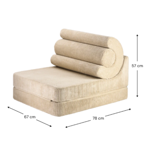 Flipster Brown Sugar kinderstoel 67x57x78 cm ingeklapt