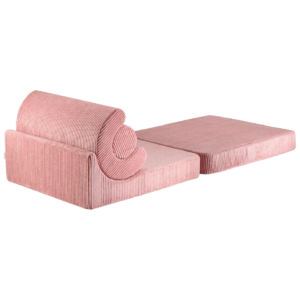 Wigiwama Flipster Pink Mousse modulaire kinderstoel die verandert in een comfortabele loungemat
