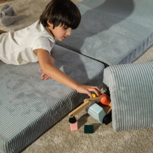 Wigiwama Flipster opgebouwd uit losse modules voor creatief bouwen en fantasierijk spel