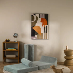 Kinderfauteuil en loungemat in één, Wigiwama Flipster Peppermint Green voor veelzijdig gebruik