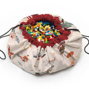 Play & Go Circus opbergzak 2-in-1 speelkleed dichtgetrokken met koord