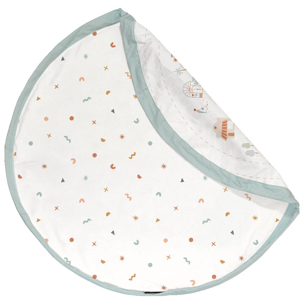 Play & Go Citymap 2-in-1 speelkleed en opbergzak Ø140 cm met stadsplattegrond
