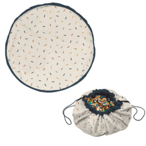 Play & Go Confetti speelkleed en opbergzak 2-in-1 Ø140 cm met kleurrijke stippen