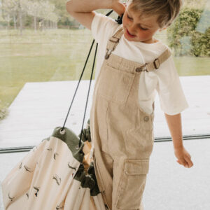 Play & Go Croco 2-in-1 speelkleed als opbergzak dichtgetrokken met koord