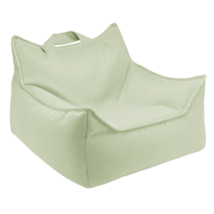 Wigiwama Outdoor Beanbag Chair Herba kinderzitzak in lichtgroene kleur voor tuin en terras