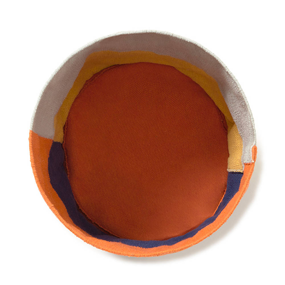 Lorena Canals mand van katoen met abstract patroon en stevige structuur