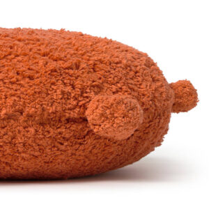 Comfortabel zitkussen voor kinderen in terracotta kleur uit de Less is More collectie