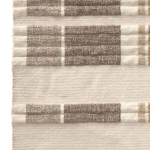 Groot handgemaakt vloerkleed Handloom Columns Natural met dubbel gelaagd effect