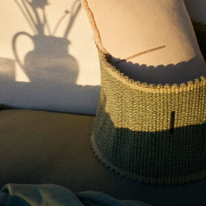 <strong>Lorena Canals</strong> <BR> Opbergmand Handloom Vertical <BR> Monstera <BR> Ø35 x 25 cm - Afbeelding 3