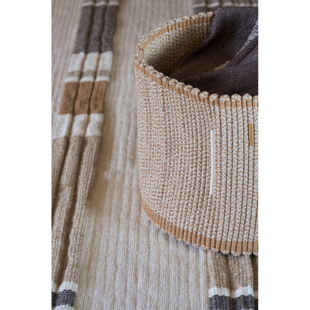 <strong>Lorena Canals</strong> <BR> Opbergmand Handloom Vertical <BR> Natural <BR> Ø35 x 25 cm - Afbeelding 2