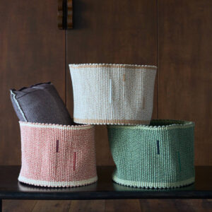 <strong>Lorena Canals</strong> <BR> Opbergmand Handloom Vertical <BR> Natural <BR> Ø35 x 25 cm - Afbeelding 3