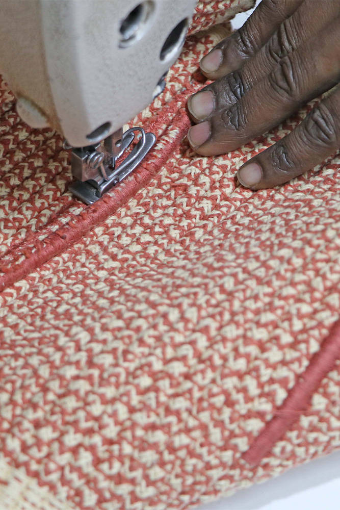 <strong>Lorena Canals</strong> <BR> Opbergmand Handloom Vertical <BR> Terracotta <BR> Ø35 x 25 cm - Afbeelding 6