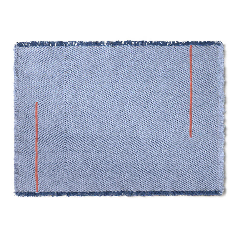<strong>Lorena Canals</strong> <BR> Set van 2 Placemats Vertical <BR> Anil Blue <BR> 50x38 cm
