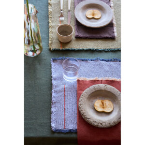 <strong>Lorena Canals</strong> <BR> Set van 2 Placemats Vertical <BR> Anil Blue <BR> 50x38 cm - Afbeelding 2